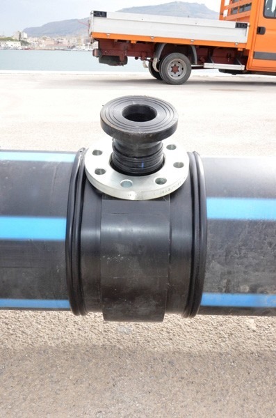 HDPE Stub Flange with Steel Electro-galvanized Backing Ring